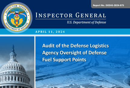 Audit of the Defense Logistics Agency Oversight of Defense Fuel Support Points (Report No. DODIG-2024-075)